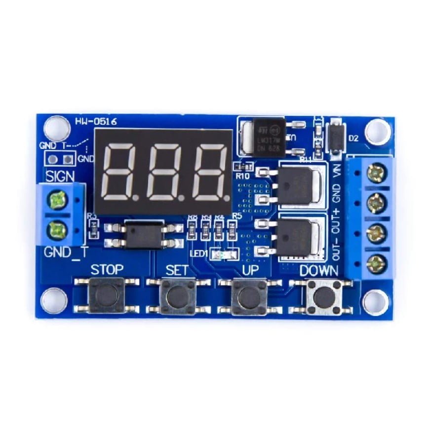 Timing Delay Switch Circuit with Double MOSFET Control - Roboway