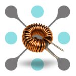 12X6 mm 100μH 1.5A Magnetic Inductor Coil Toroidal 0.4mm Wire Diameter
