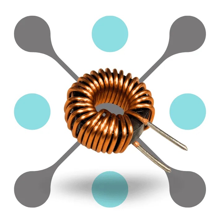 12X6 mm 10μH 4A Magnetic Inductor Coil Toroidal 0.5mm Wire Diameter