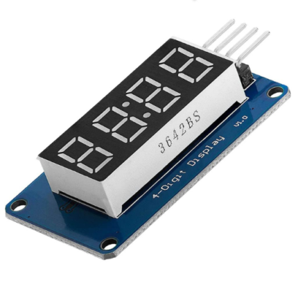 TM1637 4 Digits 7 Segment Led Display Module with Clock for Arduino