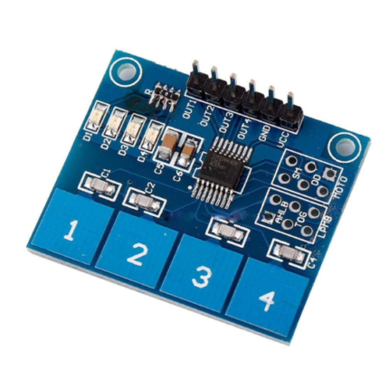 TTP224 4 Channel Capacitive Touch Sensor Module