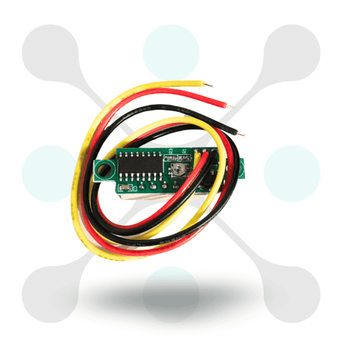 roboway 0.28inch Red three Wire Mini DC Voltmeter