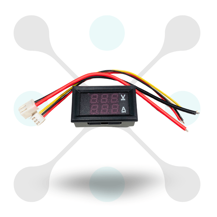 thumbnail image 2 of DC 0-100V 50A Dual LED Panel Meter (Voltmeter + Ammeter) With 50A/75mV Shunt – Car/Auto/Boat 2 of 6