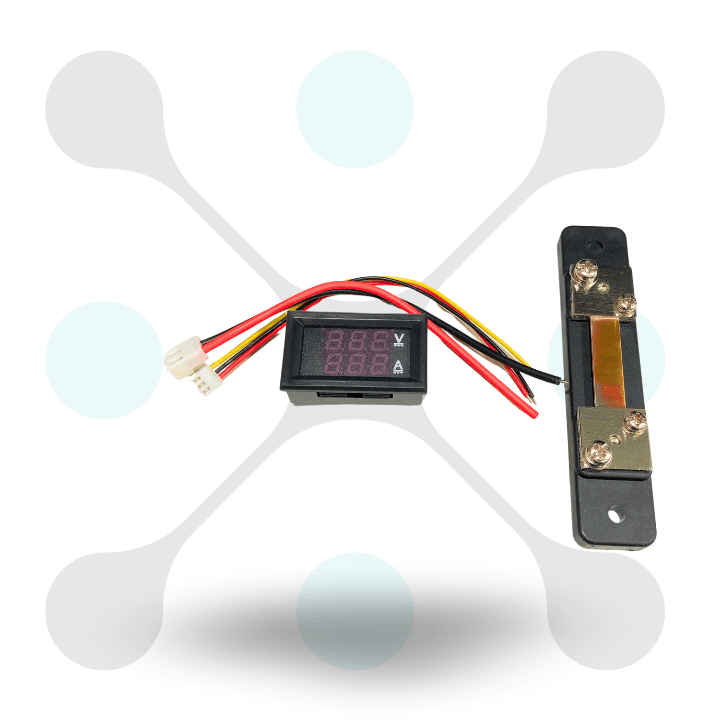 roboway 0.56inch Digital Voltmeter Ammeter DC 100V 50A LED Amp Volt Meter With Shunt