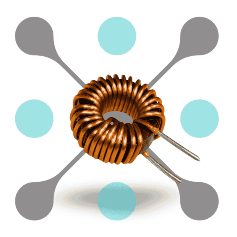 roboway 12X6 mm 22μH 5A Magnetic Inductor Coil Toroidal 0.7mm Wire Diameter