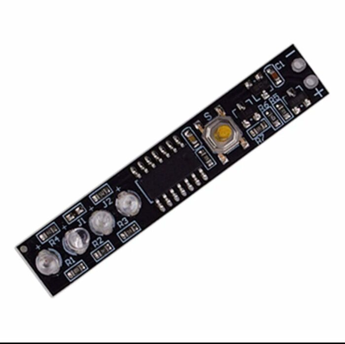 roboway 12v 4 segment 18650 low power lithium battery indicator board