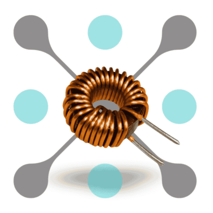 roboway 13X6 mm 15μH 6A Magnetic Inductor Coil Toroidal 0.7mm Wire Diameter