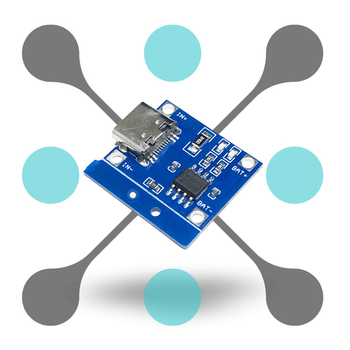 roboway 1A 5V 18650 Lithium Battery Type-c USB TP4056 charging board without current protection