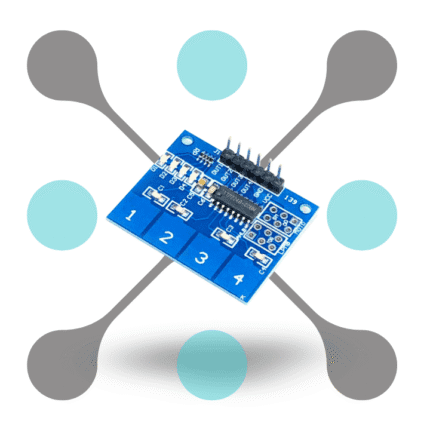 roboway 4 Channel TTP224 Capacitive Touch Sensor Module