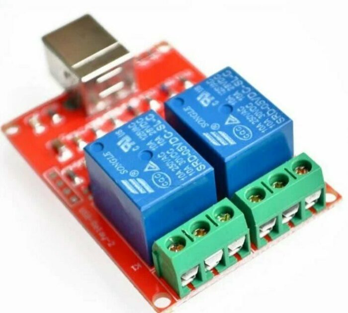 roboway 5v 2 channel usb pc intelligent control relay