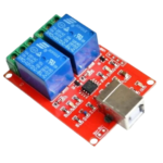 roboway 5v 2 channel usb pc intelligent control relay module