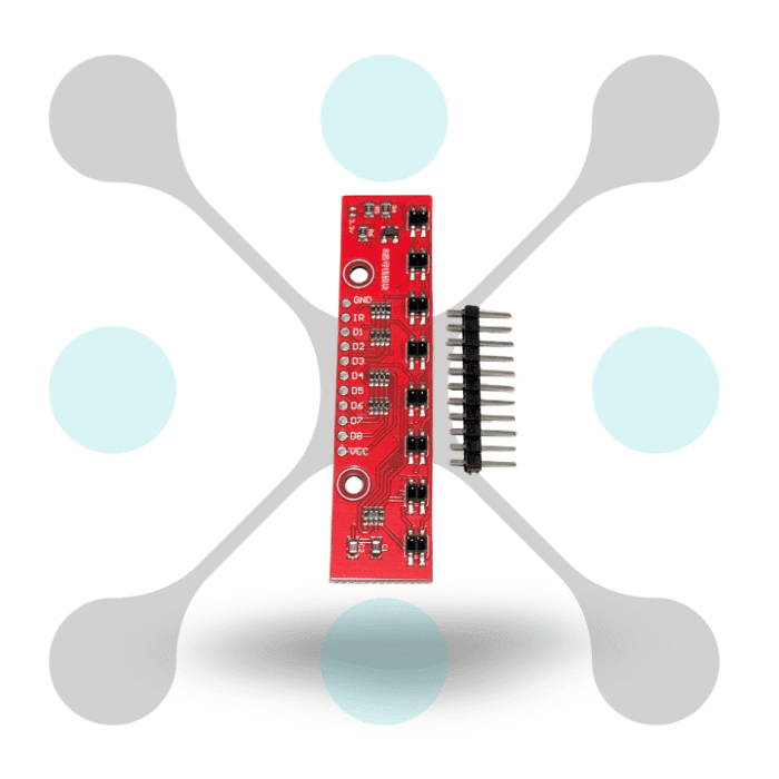 roboway 8 Channel Ir Sensor Line Tracking Infrared Detection Sensor Module