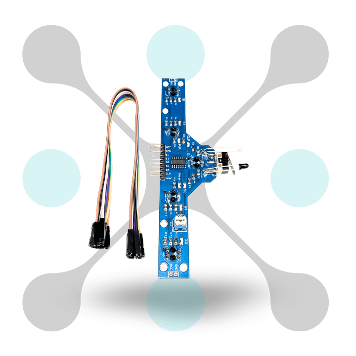 roboway BFD-1000 5 Channel Ir Sensor 5 Way Line Tracking