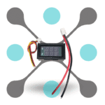 roboway Digital Voltmeter (0-100V) and Ammeter (10A) Dual Voltage Current Measurement LED Display Module