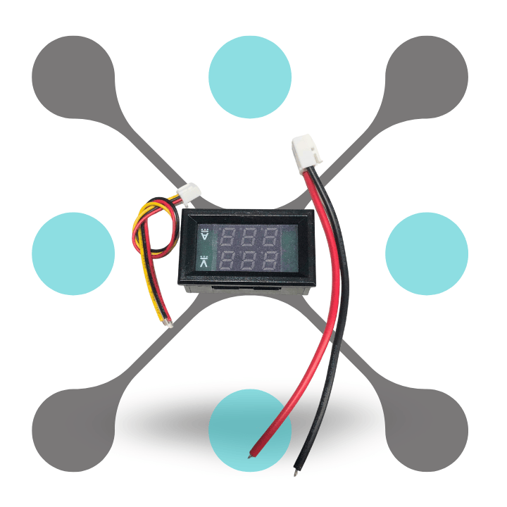 roboway Digital Voltmeter (0-100V) and Ammeter (10A) Dual Voltage Current Measurement LED Display Module