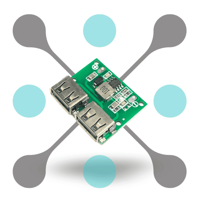 roboway Dual USB Output 9V-12V-24V to 5V 3A DC-DC Car Charging Voltage - Stabilizer Module