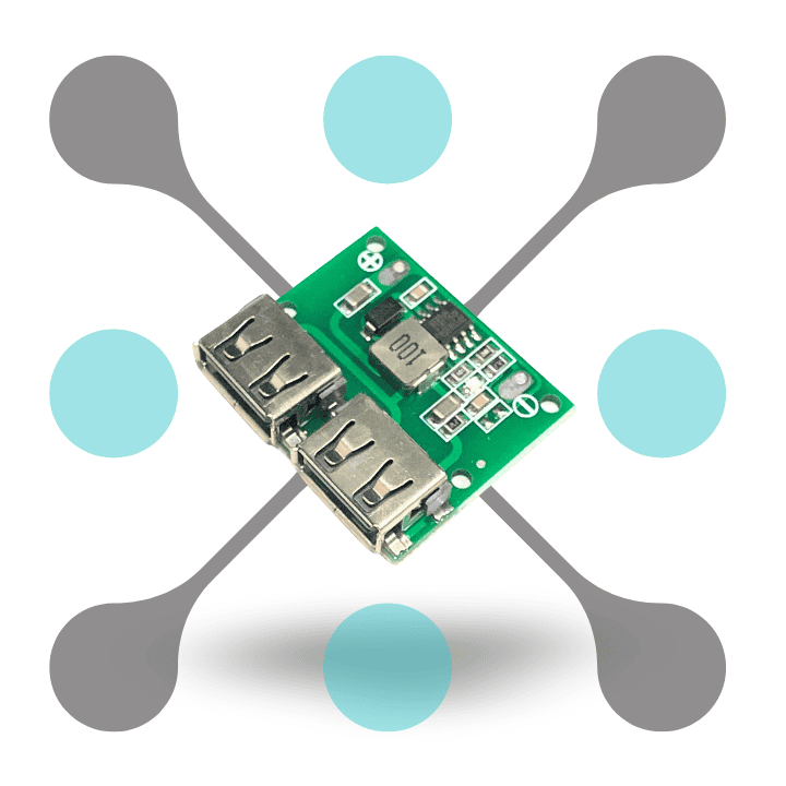 roboway Dual USB Output 9V-12V-24V to 5V 3A DC-DC Car Charging Voltage - Stabilizer Module