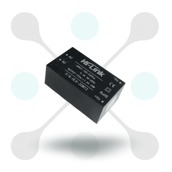 roboway Hi-Link HLK-20M12 100-240V to 12V 20W AC to DC Isolated Power Supply Module