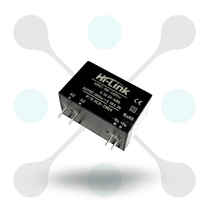 roboway Hi-link Hlk-2m24 100-240V to 24V 2W 83mA Ac-Dc Isolated Power Supply Module