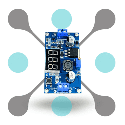 roboway LM2596 DC-DC Buck Converter Step Down Power Supply Module with Digital Voltage Display