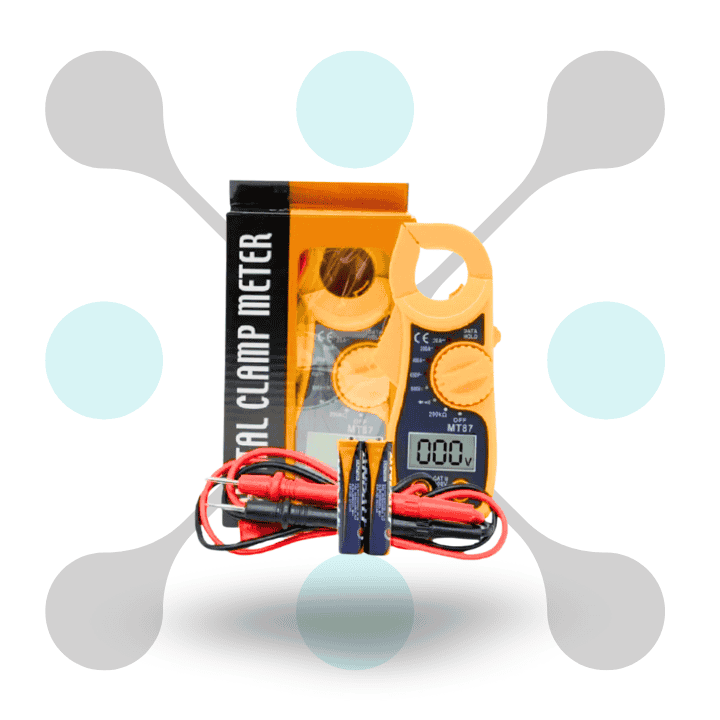 roboway MT87 Digital Clamp Meter for Measuring ACDC Voltage AC Current Resistance And Data Hold