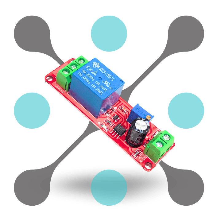 roboway NE555 Delay Timer Switch Adjustable 0-10 Sec 12V Relay Module