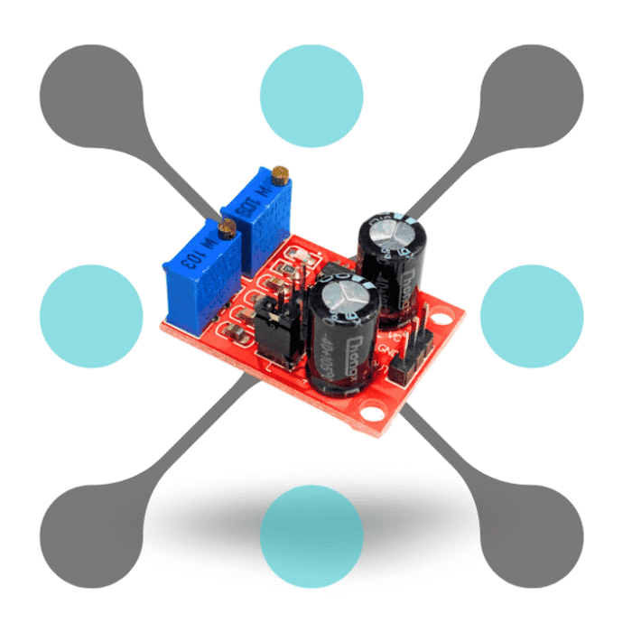 roboway NE555 Pulse Frequency Duty Cycle Adjustable Module