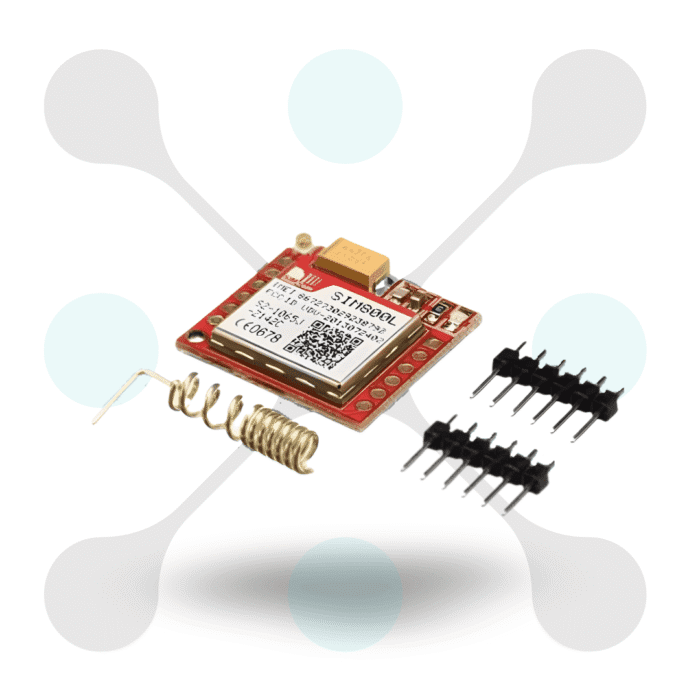 SIM800L GSM module with antenna