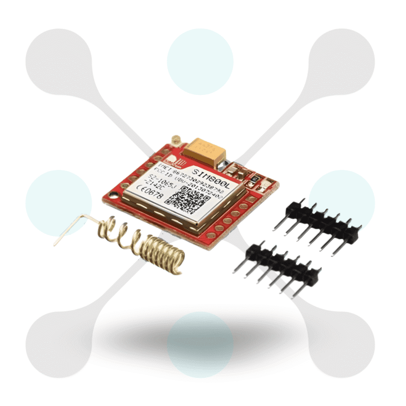 roboway SIM800L GPRS GSM Module Micro SIM Card Core Board Quad-band TTL Serial Port with antenna