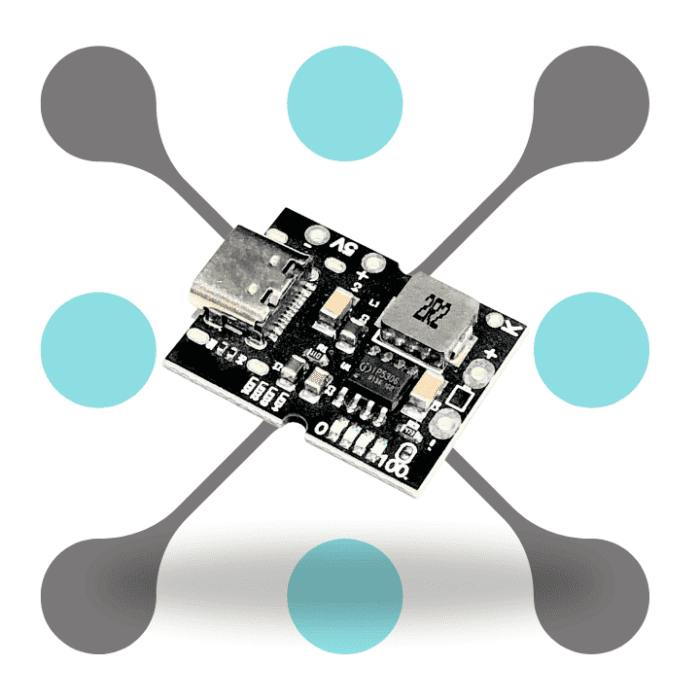 roboway Step-Up Boost Converter with USB Type-C for 5V 2A Charging