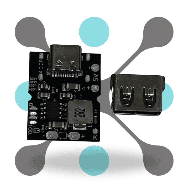 roboway Step-Up Boost Converter with USB Type-C for 5V 2A Charging