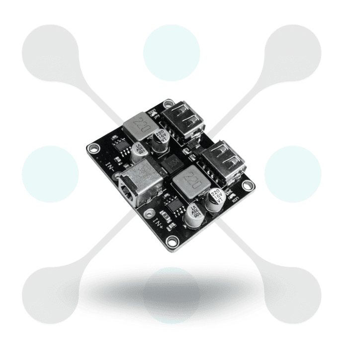 roboway USB QC3.0 DC-DC Buck Converter Charging Step Down Module 6-32V to Fast Quick Charger Circuit Board