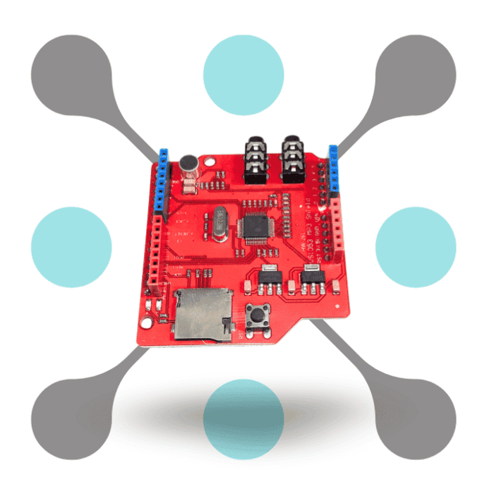 roboway VS1053 MP3 Recording Module Development Board with Onboard Recording Function
