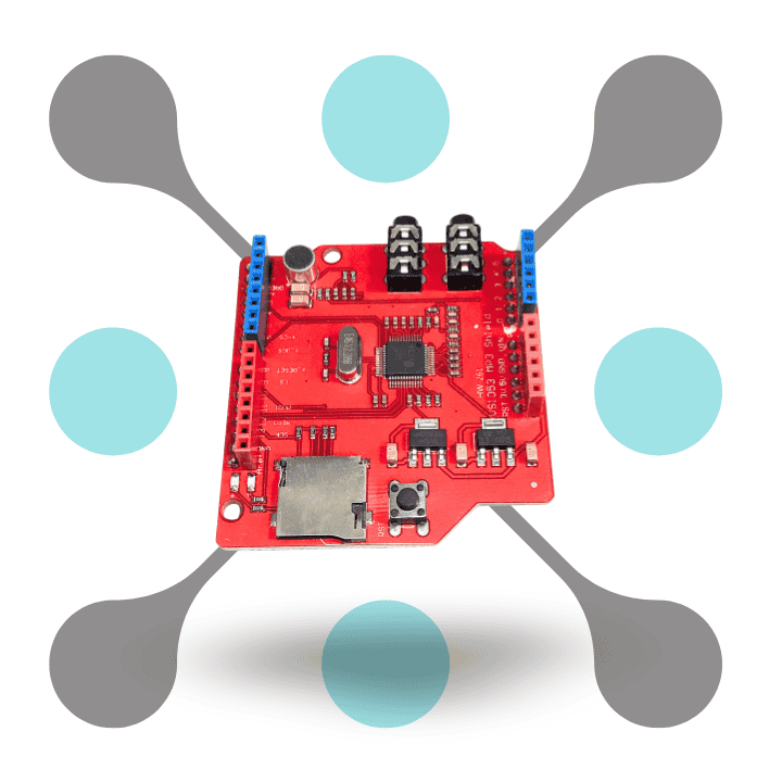 roboway VS1053 MP3 Recording Module Development Board with Onboard Recording Function
