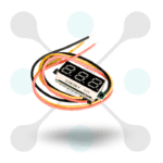 roboway Yellow 0.28inch 3.5-100v Three Wire DC Voltmeter