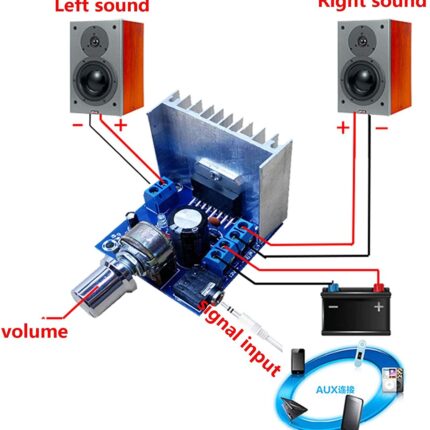 roboway tda7297 stereo audio amplifier board