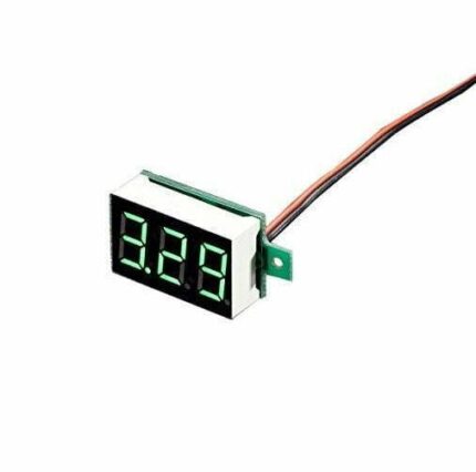 Roboway Green 0.28inch 3.5-30V Two Wire DC Voltmeter
