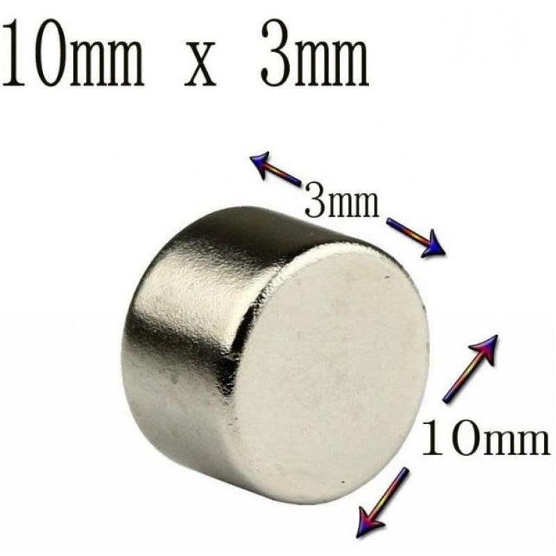 10mm x 3mm (10x3 mm) Neodymium Disc Strong Magnets