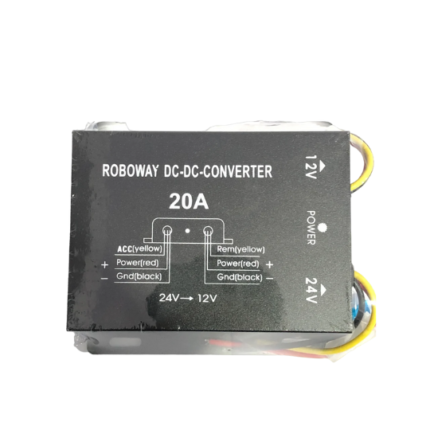 roboway 24V Step Down To 12V 20A 240W DC/DC Converter Voltage Regulator Reducer