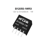 B1205S-1WR3 12V to 5V 1W 200mA DC to DC Upto 91% transfer efficiency input power supply module converter