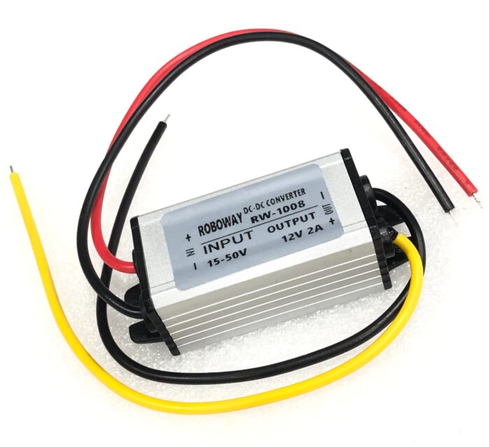 DC 15-80V to 12V 2A 24W Buck-Boost DC/DC Power Converters step up down IP68