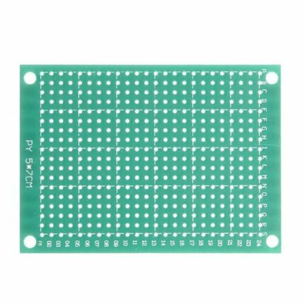 Roboway 5x7cm Universal PCB Prototype Board Single Sided 2.54mm Hole Pitch