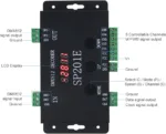 LED Strip Light SP201E DMX512 DC5-24V Remote Control Decoder Pixel RGB IC SPI Signal Addressable 5 Channel LED Controller Dimmer for WS2812B WS2811 LED Strips