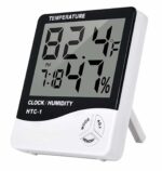 Roboway HTC-1 Temperature Humidity Thermometer Clock alarm