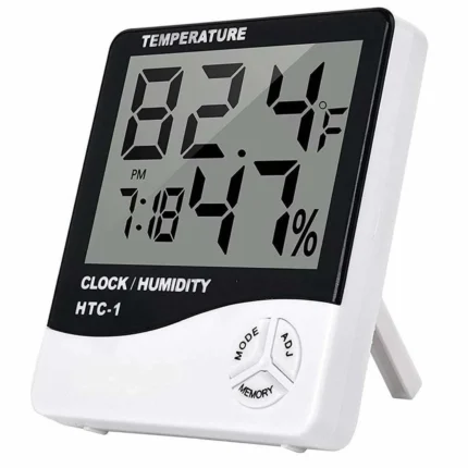 Roboway HTC-1 Temperature Humidity Thermometer Clock alarm