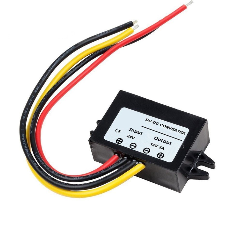 DC 24V to 12V 3A 36W Buck-Boost DC/DC Power Converters step up down IP68  roboway