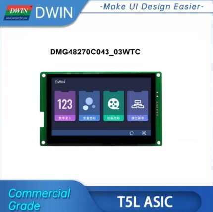 Roboway DWIN DMG48270C043-03WTC 4.3Inch TN TFT LCD Smart Touch HMI Display