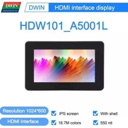 Roboway Dwin HDW101-A5001L 10.1inch HDMI IPS Touch Screen Display