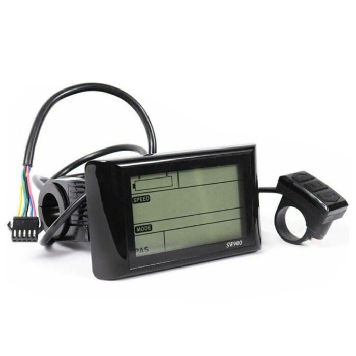 Ebike Ebike Display SW900 LCD Speedometer, Battery Level Indicator, Peddle Assist Mode Selection for Ebike Electric Cycle