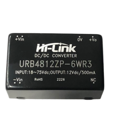 roboway Hi-link URB4812ZP-6WR3 18v-75v to 12V 500mA 6W Dc Dc Converter 6W Power Supply Module - DIP Package